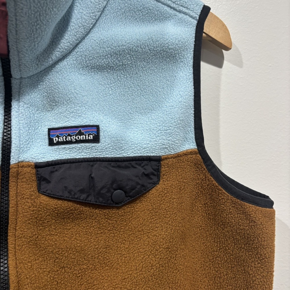 Patagonia Women's Snap-T Synchilla Fleece Vest Women's Colorblock Full Zip XL - Picture 7 of 11